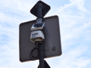 Sensorbox aan de Verapazbrug